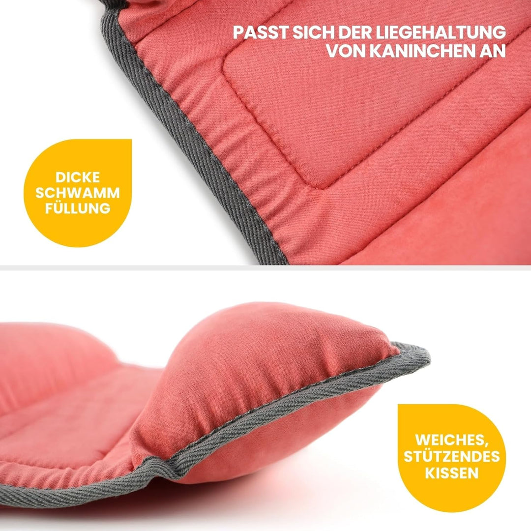 Kaninchen Bett – Zweiseitiges Waschbares Kaninchenkissen, Matte für Junge Katzen, Meerschweinchen un
