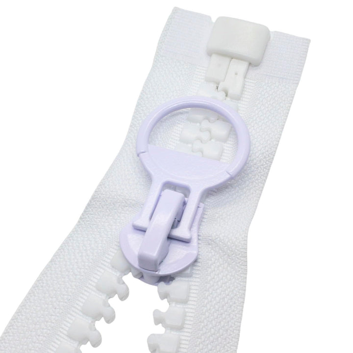 MebuZip 75 cm #20 Riesig Reissverschluss 14mm Super Gross Teilbar für Zelte Nähen Mäntel (Weisse) 75