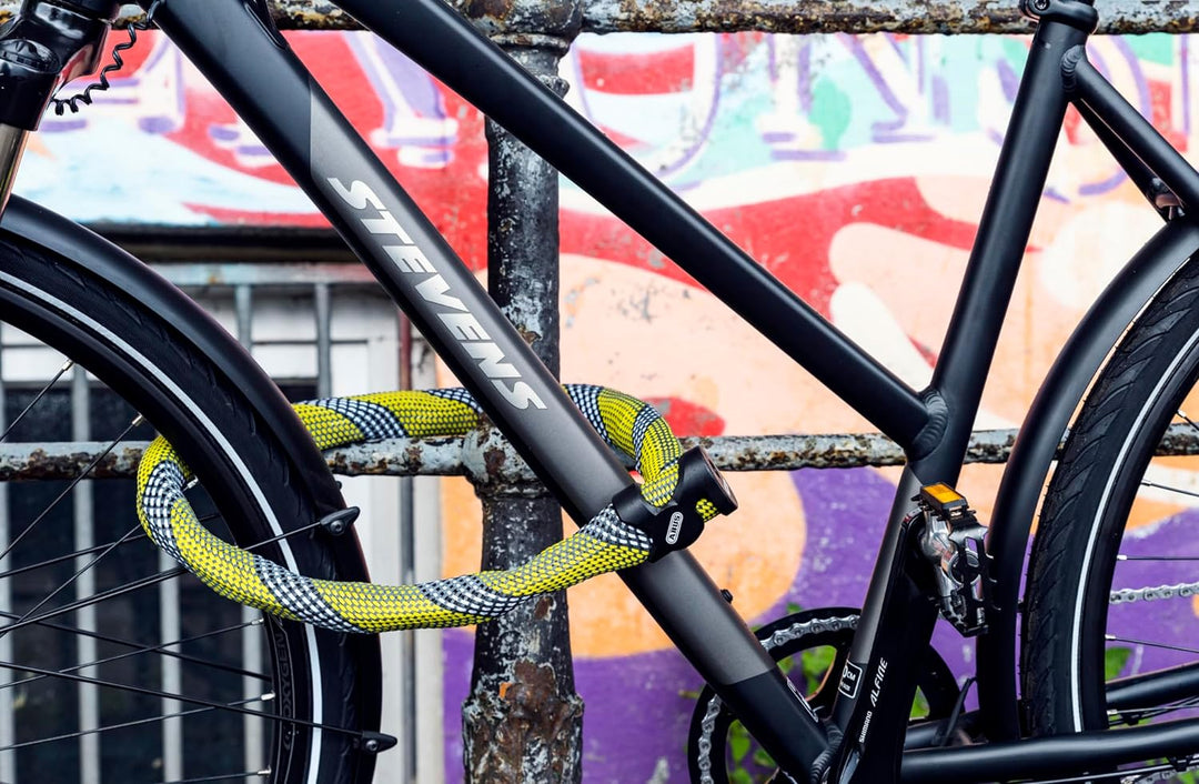 ABUS Kettenschloss IVERA Chain 7210 – Fahrradschloss mit hochflexibler IvyTex-Kunstfaserummantelung