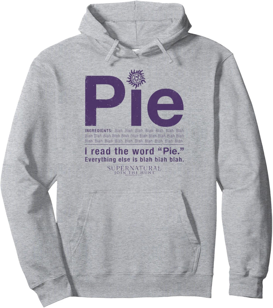 Supernatural Pie Pullover Hoodie