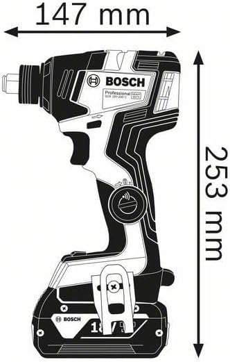 Bosch Professional Akku Drehschlagschrauber GDX 18V–200 C (mit Akku, 18 Volt, Drehmoment: 200 Nm, in