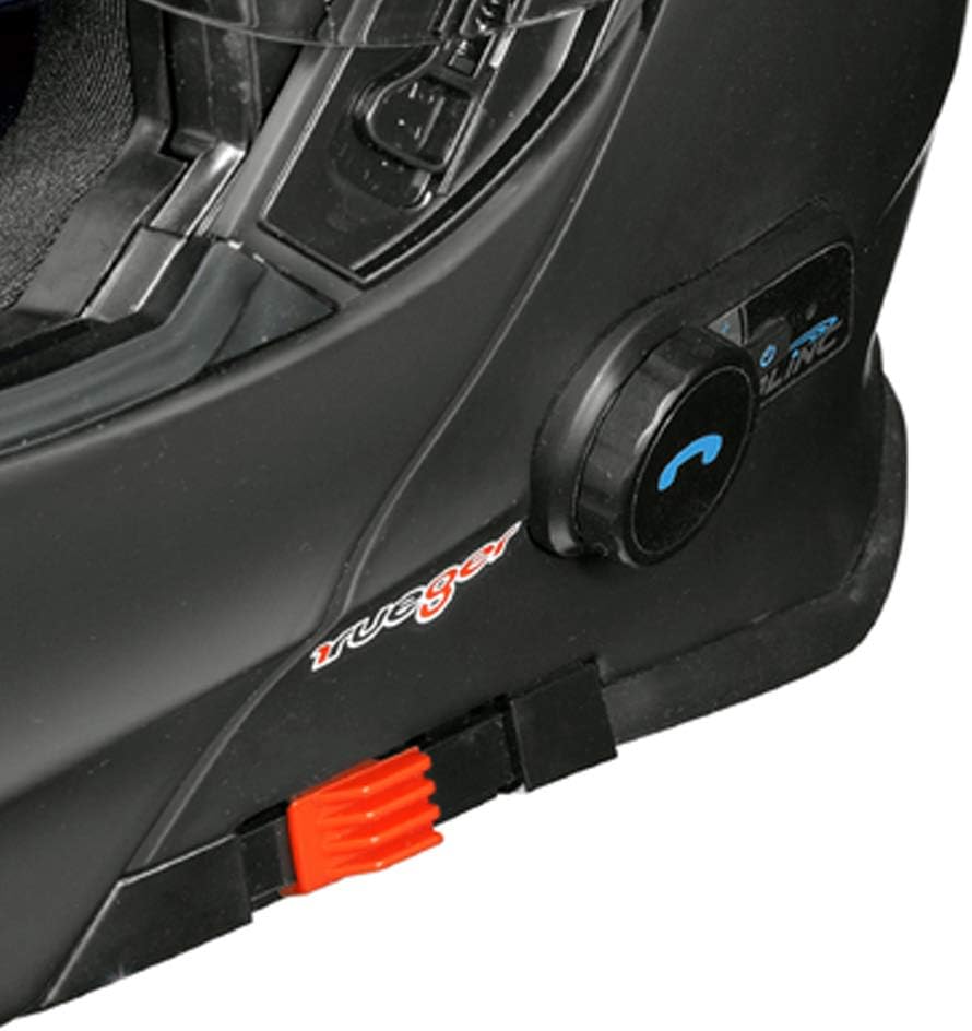RS-983 Bluetooth Klapphelm Motorradhelm Conzept Motorrad Modular Helm rueger Schwarz Matt S (55-56),