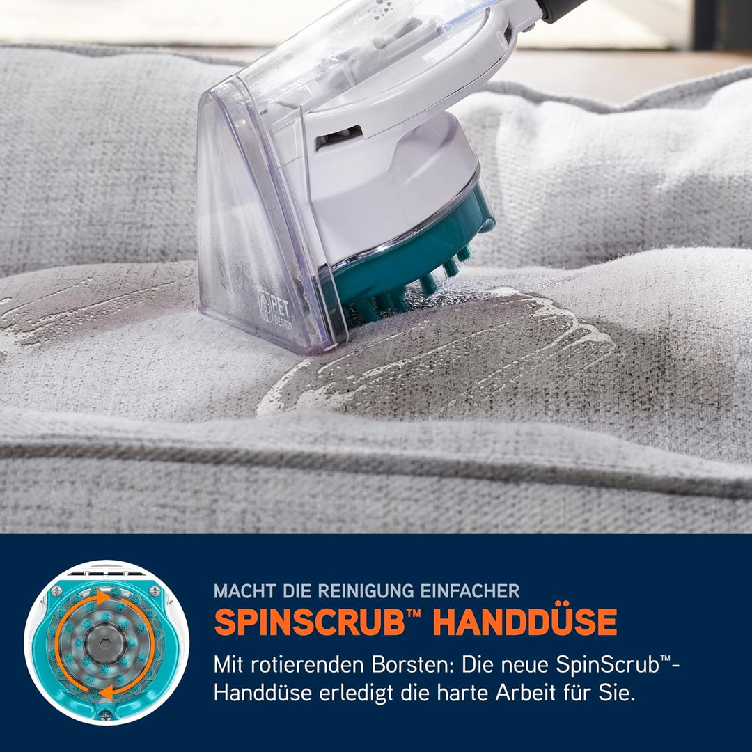 Vax SpotWash Home Duo Pet-Edition Fleckenreiniger Teppich-und Polsterreiniger Gerät mit SpinScrub-Te