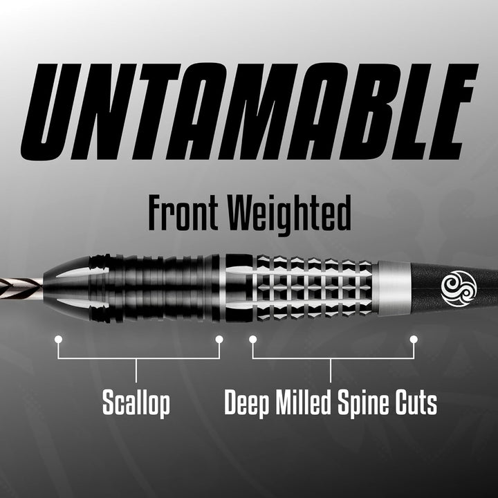 Shot Steel Darts Tribal Weapon Savage 90% Tungsten Steeltip Darts Steeldart Dartpfeile Set 22 Gramm,