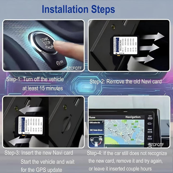 Navigations-Speicherkarte für 2025, GPS-Karte, kompatibel mit Mazda 3 (2025), MX-5 (2024), Cx-30 (20