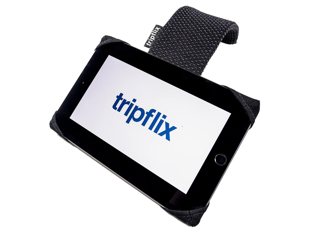 TRIPFLIX ® MAX universal Tablethalter für Flugzeugsitze | roll- und Faltbare Halterung | Ultraleicht