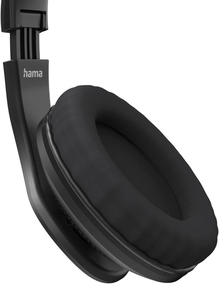 Hama Headset mit Mikrofon (kabelgebundene Kopfhörer USB A Anschluss, Aux, Stereo Headphones mit Kabe
