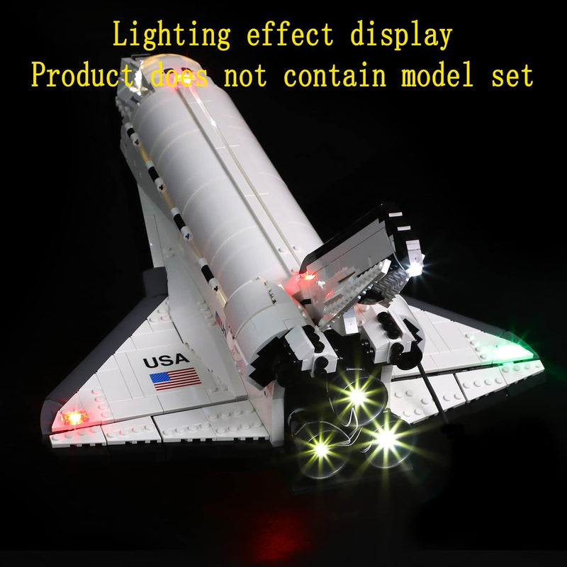 GEAMENT LED Licht-Set Kompatibel mit Lego NASA Space Shuttle Discover - Beleuchtungsset für Creator