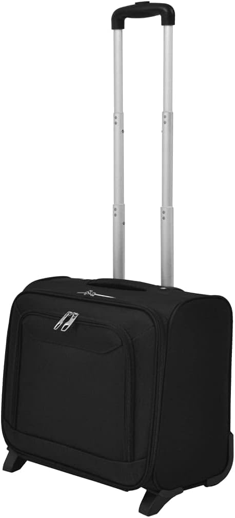 vidaXL Pilottrolley mit 2 Rädern Pilotenkoffer Reisekoffer Businesskoffer Trolley Aktenkoffer Busine