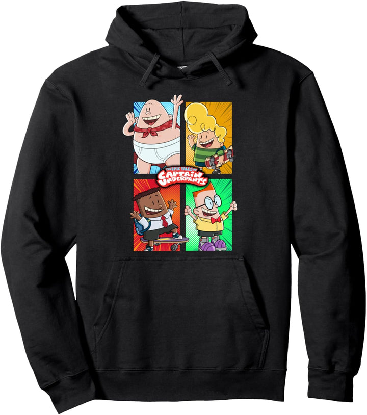 Captain Underpants 4 Freunde Pullover Hoodie