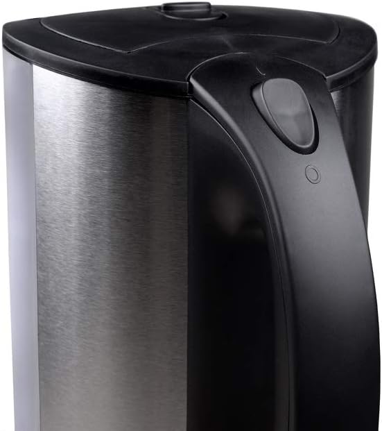 Adler AD 1216 FO-AD1216, Kunststoff, 1.7 liters, Silber/Schwarz 1 - Pack Noir, plastique 1.7 Liter,