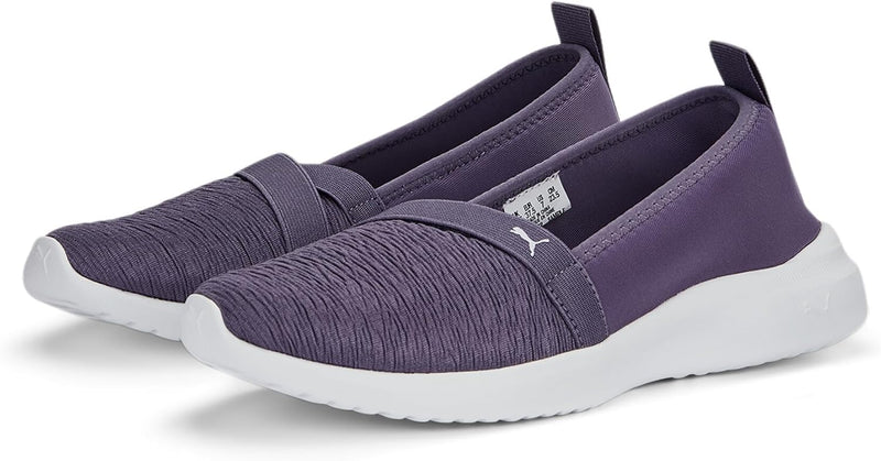 PUMA Damen Adelina Sneaker 37.5 EU Purple Charcoal Spring Lavender Puma White, 37.5 EU Purple Charco