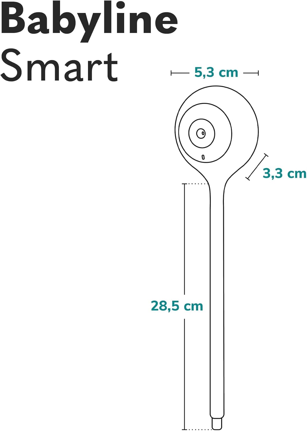 LIONELO Babyline Smart elektronisches Babyphone,Baby Camera Wi-Fi,Mobile Applikation,Bewegungs Geräu