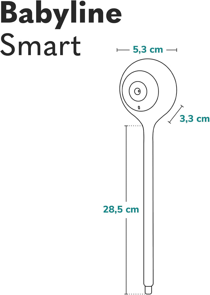 LIONELO Babyline Smart elektronisches Babyphone,Baby Camera Wi-Fi,Mobile Applikation,Bewegungs Geräu