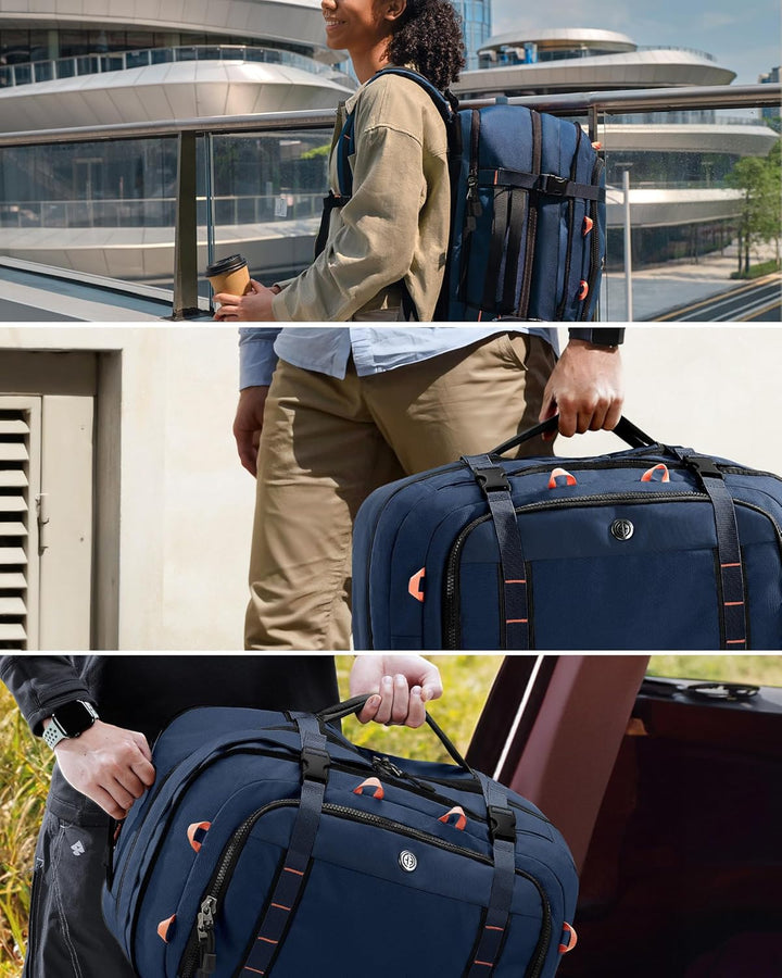Tolaccea Handgepäck Rucksack, TSA-Freundlich Reiserucksack, Laptop Rucksack für 17.3 Zoll, Erweiterb