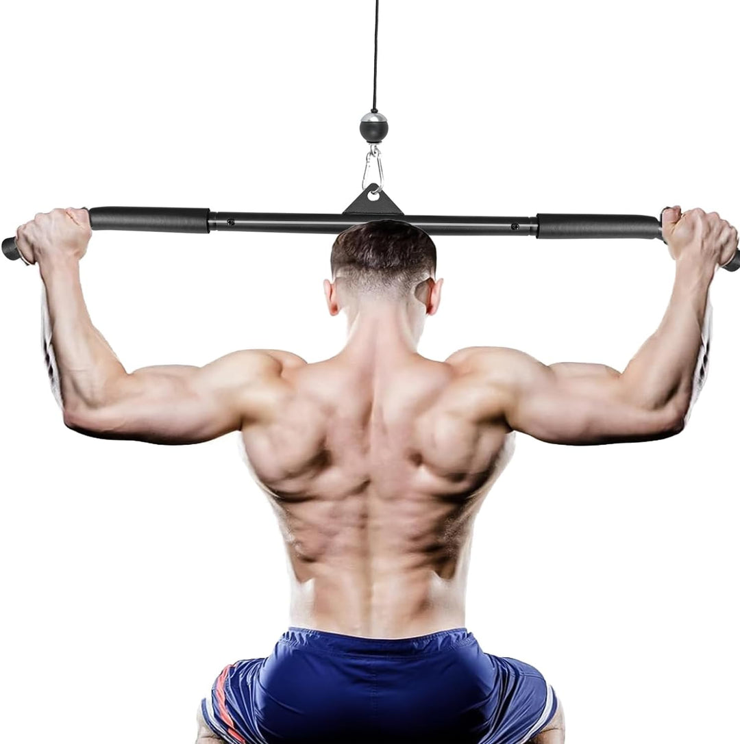 Latzugstange Bizeps Stange Gerade Stange DIY Klimmzugstangen mit Handgriffen Latzug Pulldown Trainin