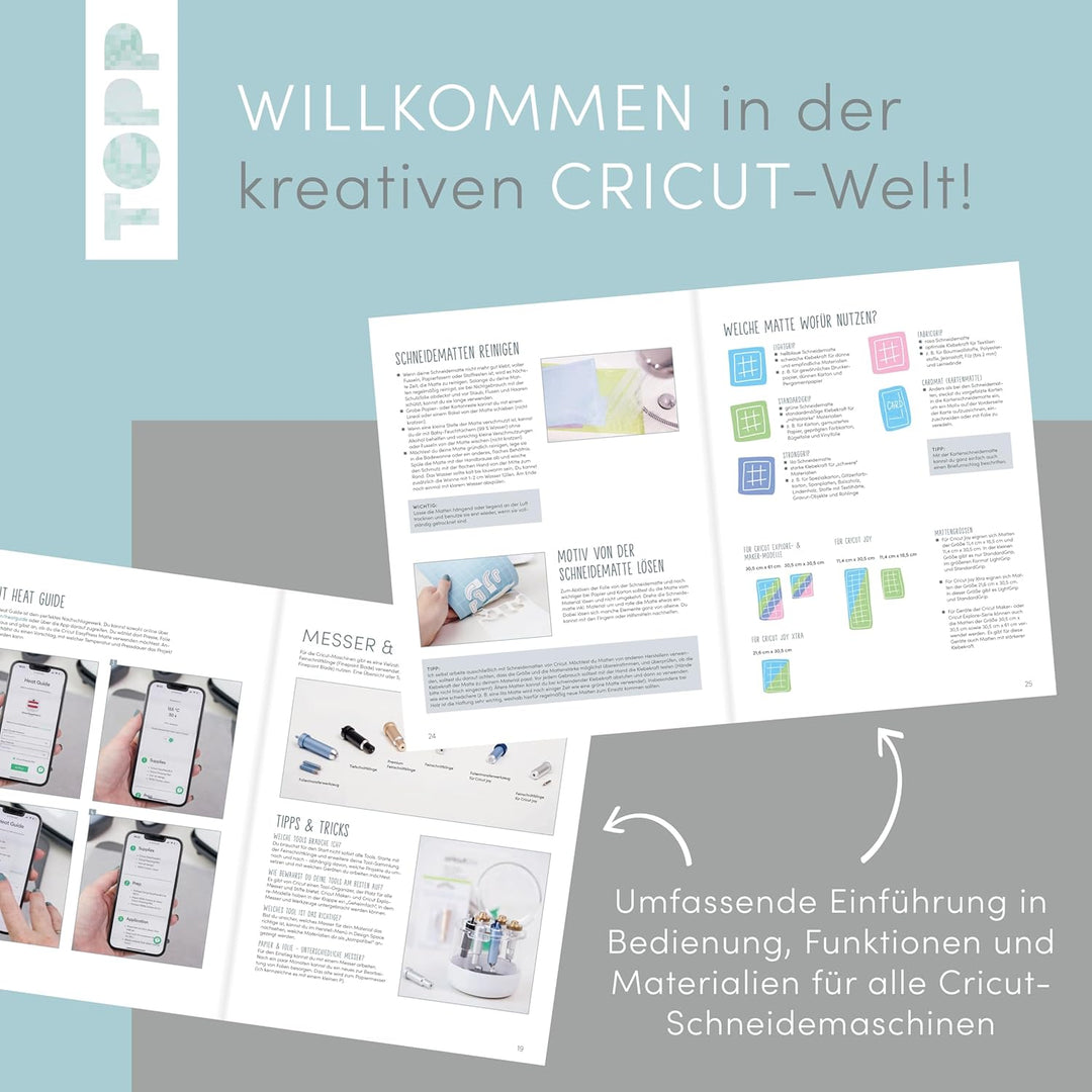 Das ultimative Cricut-Buch: Das grosse Werk- und Ideenbuch für alle Cricut-Schneidemaschinen für Ein