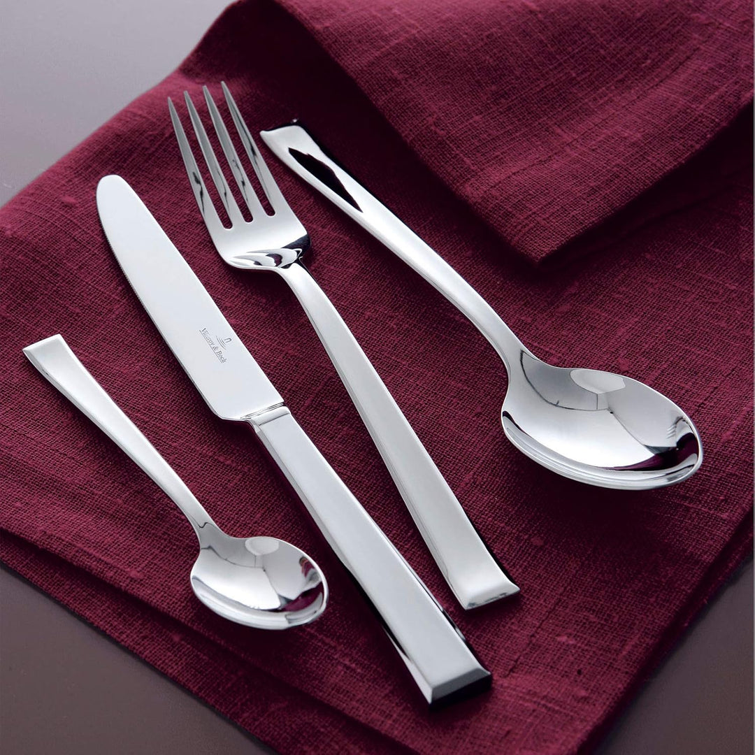 Villeroy & Boch Victor Tafelbesteck/pflegeleichtes Besteck Set aus poliertem, rostfreiem Edelstahl/g