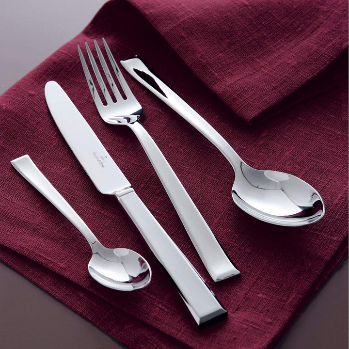 Villeroy & Boch Victor Tafelbesteck/pflegeleichtes Besteck Set aus poliertem, rostfreiem Edelstahl/g