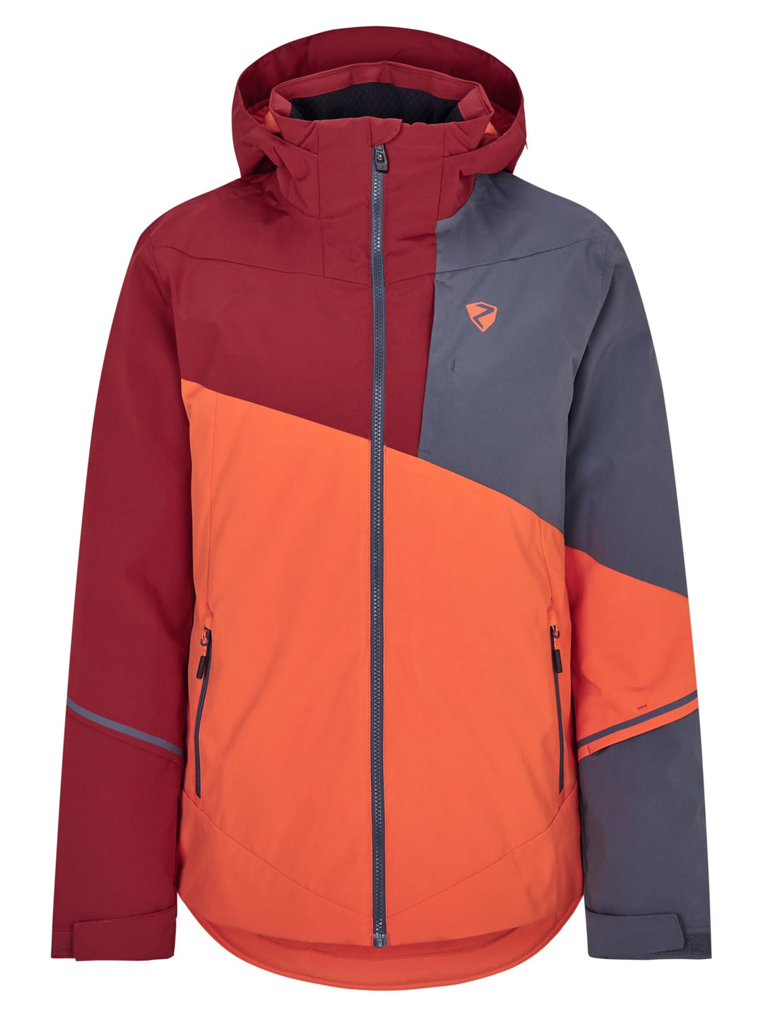 Ziener Herren Timpa Ski-Jacke/Snowboard-Jacke | atmungsaktiv, wasserdicht (1er Pack), burnt orange
