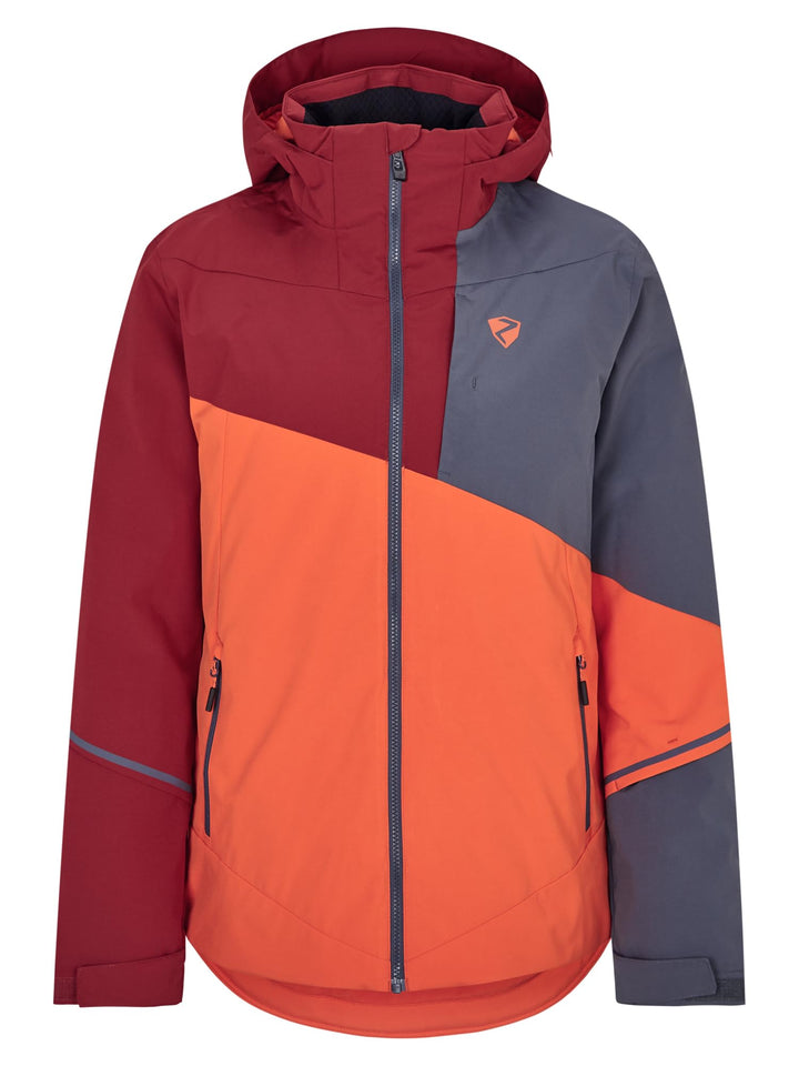 Ziener Herren Timpa Ski-Jacke/Snowboard-Jacke | atmungsaktiv, wasserdicht (1er Pack), burnt orange