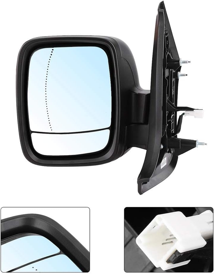 Reflektorspiegel, Elektrisch Schwarz Rückspiegel Rückspiegel Links 4422962 Ersatz für Trafic 2014- f