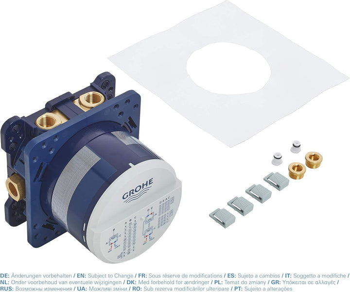 GROHE Eurosmart Cosmopolitan - Duschsystem Unterputz mit Tempesta 210 (wassersparend, 2 Strahlarten,