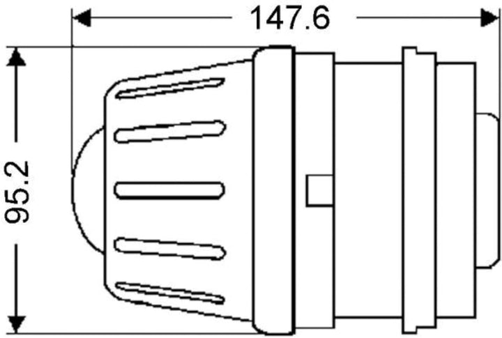 HELLA - Halogen/DE-Hauptscheinwerfer - Premium 50 - 12V - rund - Einbau - Lichtscheibenfarbe: transp