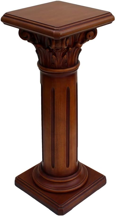 Art.Intaglio - Säule korinthisches Kapitel, manuelle Verarbeitung aus Jelutong-Holz, handgefertigt.