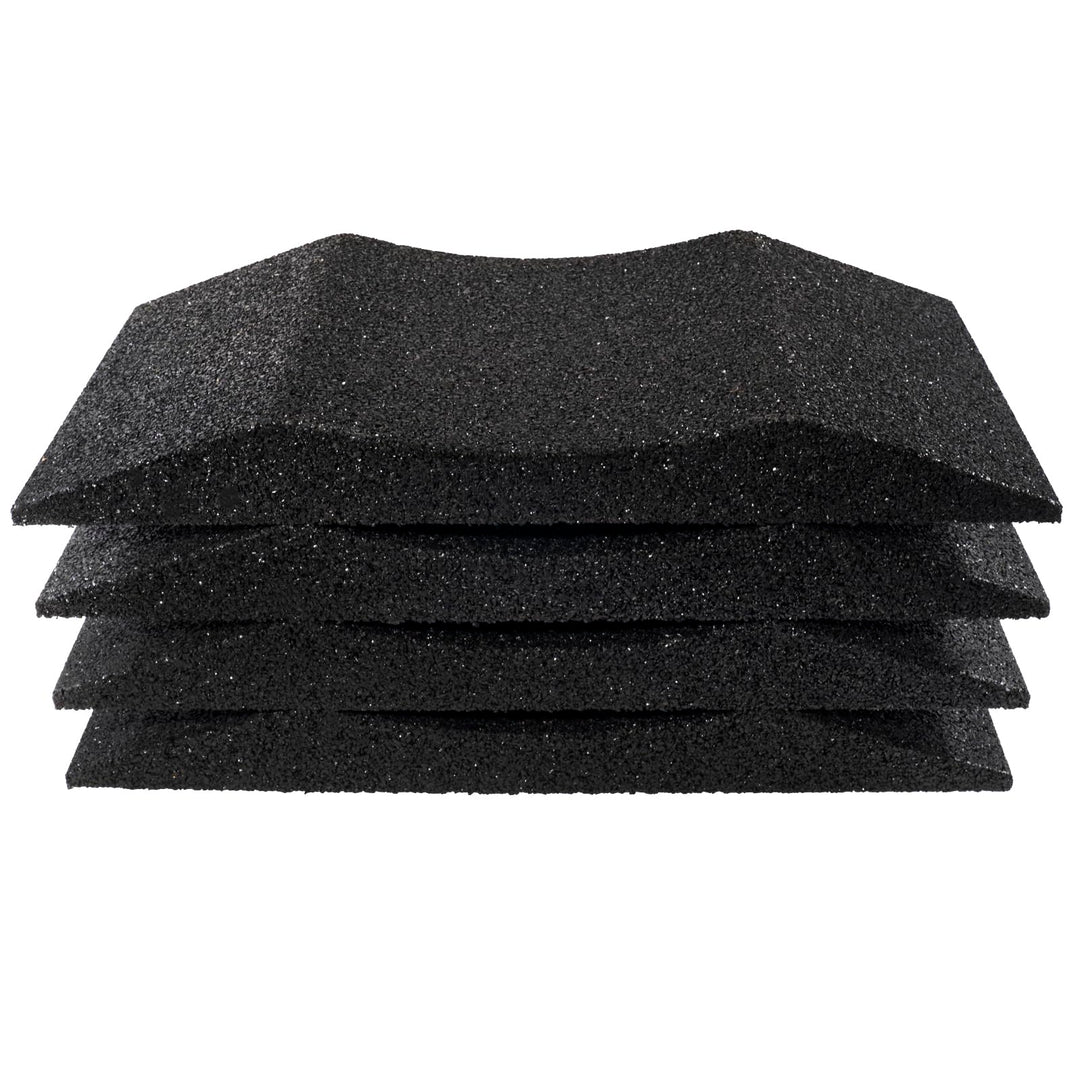 HASKYY 4X Reifenschuh-Set 600x400x64mm bis 385er Reifen Reifenbett Reifenschoner Reifenwiege aus Gum