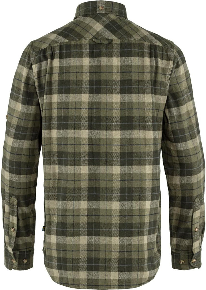 FJALLRAVEN Herren Singi Heavy Flannel Shirt M Langarmhemd XL Grün (Green - Deep Forest), XL Grü