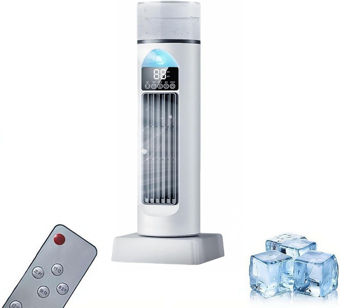 Turmventilator mit Kühlung Kaltluftventilator Cool Air Lüfter für Schlafzimmer Ruhiger Oszillierende