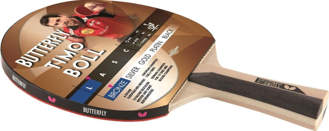 Butterfly® Timo Boll Bronze Tischtennisschläger | Tischtennis Racket Bat TT Hobbyschläger für ambiti
