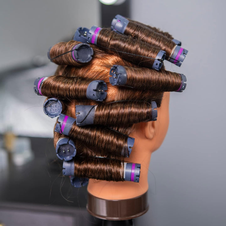 Mannequinkopf mit 100% menschlichem Haar, Echthaar Kosmetologie Mannequinkopf Haar Styling Friseurpr