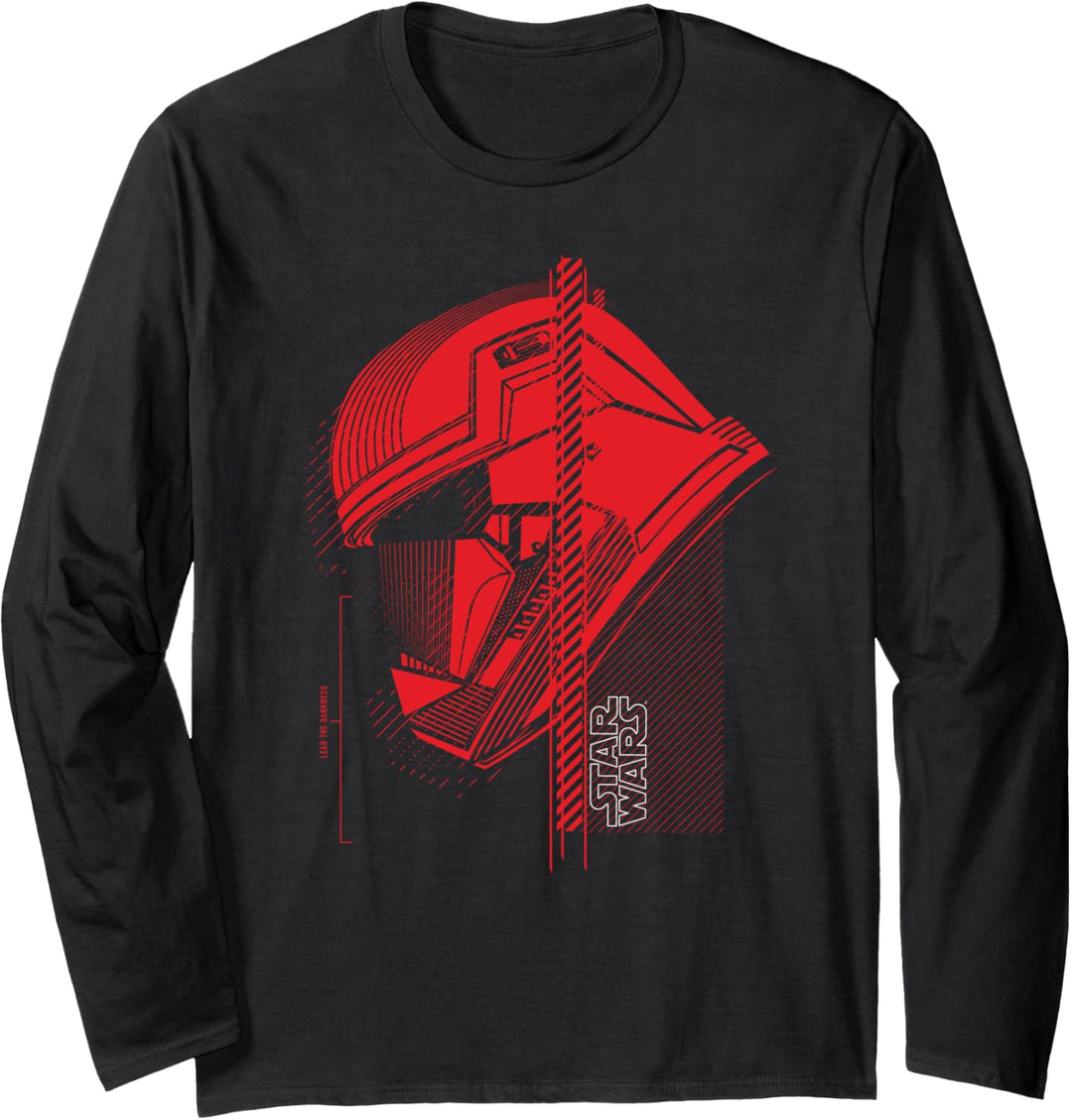 Star Wars The Rise of Skywalker Sith Trooper Helmet Profile Langarmshirt