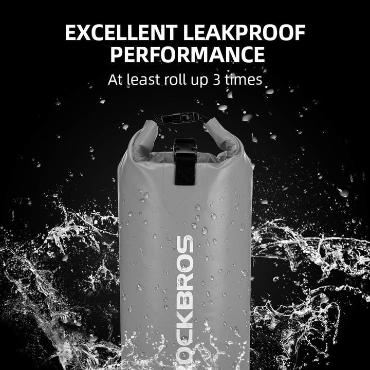 ROCKBROS Dry Bag Wasserdicht Packsack für Wassersport, Strand, Schwimmen Boot Kajak Rafting Segeln 4
