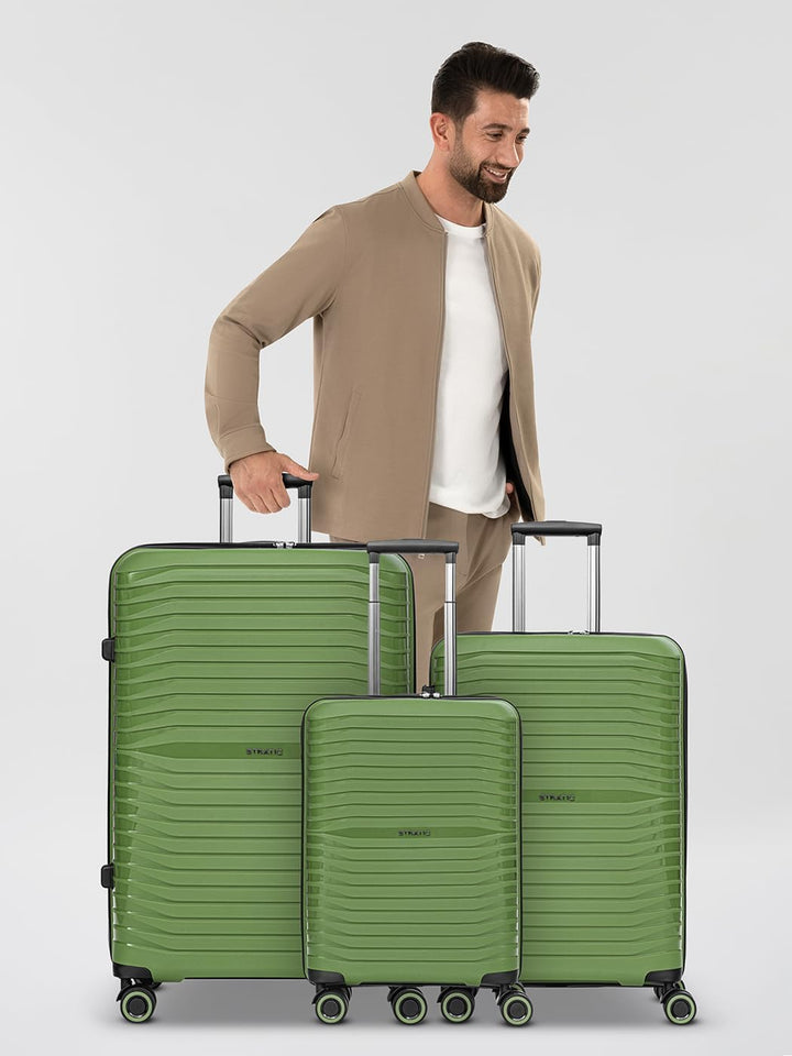 Stratic Koffer-Set 3-teilig für Damen und Herren | Reise-Trolleys 50 x 29 x 76 cm aus hochwertigem,
