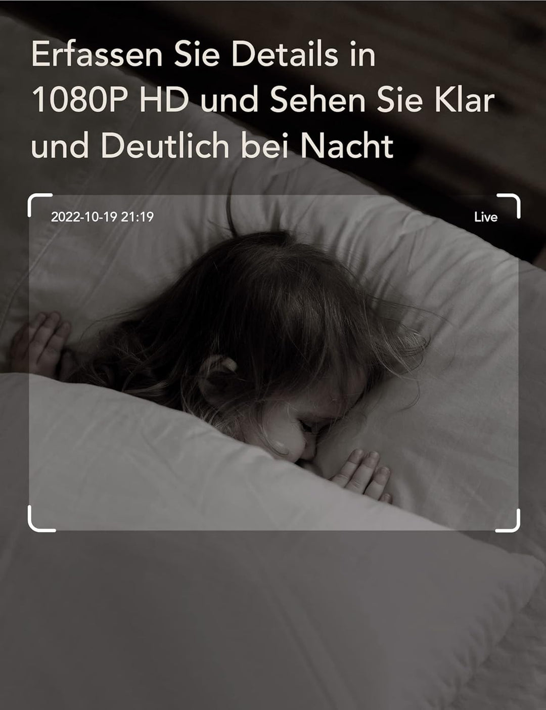 nooie Baby Monitor, Babyphone mit Kamera WLAN, Baby Kamera mit APP und Handy Verbindung, 1080P Nacht