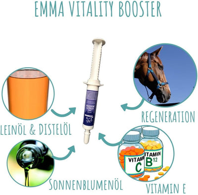 Selen Vitamin E Lysin Liqud + Booster für Pferde gesunde Muskulatur erhalten Pferd Vitamin E-Selen L