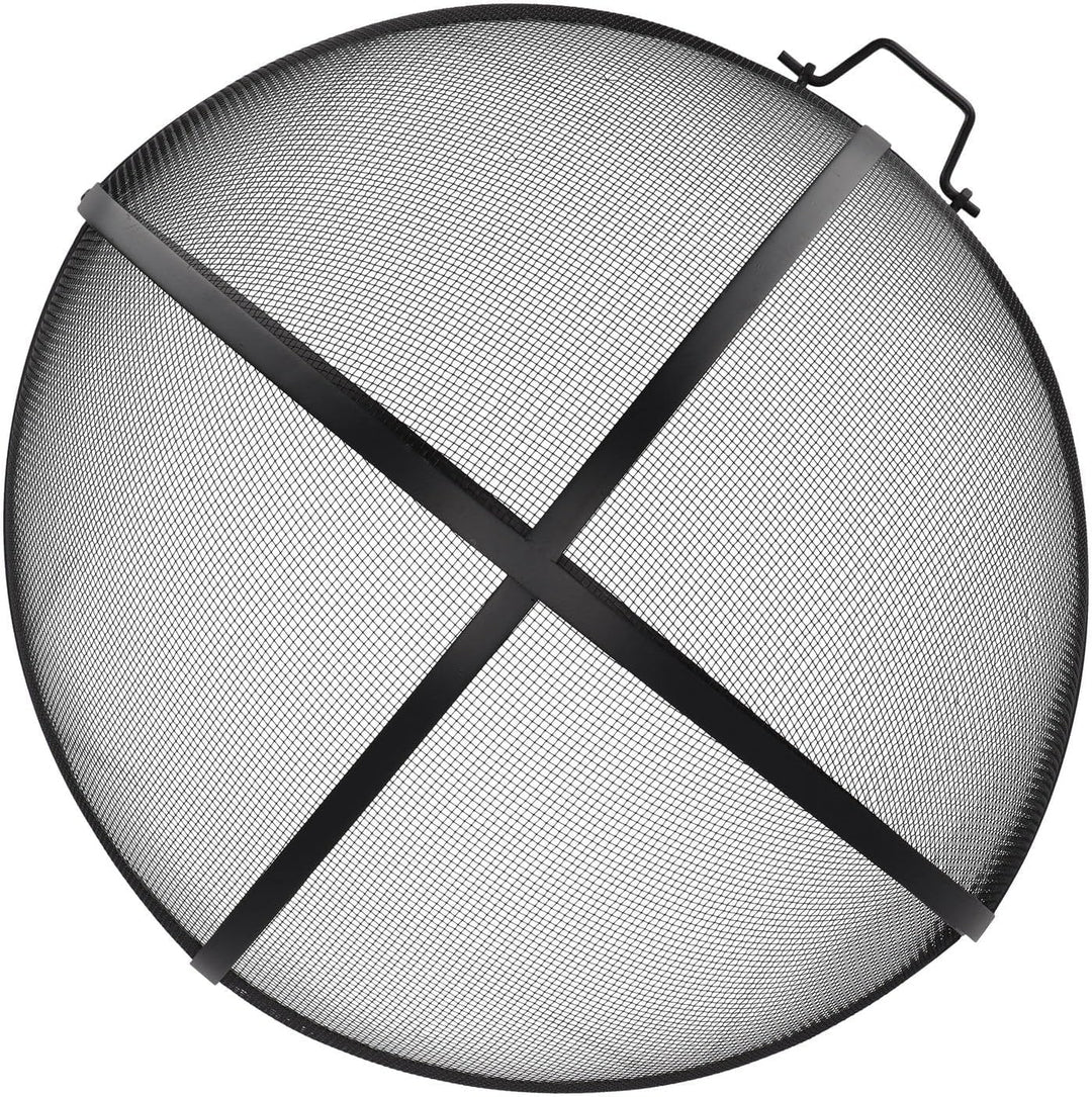 Esschert Design Feuerstellengitter, Funkenschutz, halbkugel, faltbar, ca. 60 cm x 60 cm x 33
