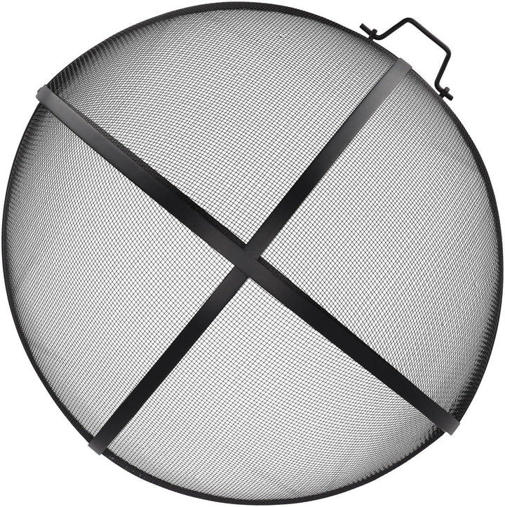 Esschert Design Feuerstellengitter, Funkenschutz, halbkugel, faltbar, ca. 60 cm x 60 cm x 33