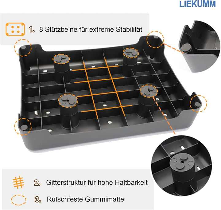 LIEKUMM Trittstufe Indoor & Outdoor, 220 kg Tragkraft Leichte Tritthocker, 8,5 cm Hoch, Kunststoff T