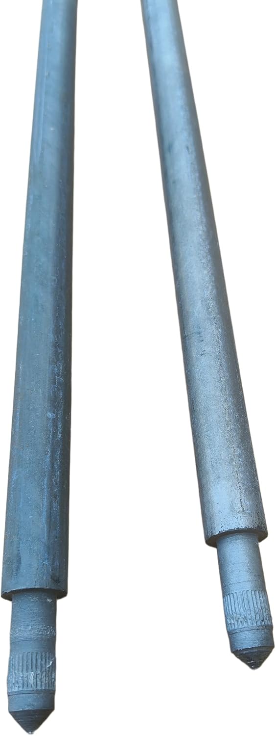 Tiefenerder Erder Erdung Staberder feuerverzinkt Ø20mm 1500mm 1,5m SET Längenauswahl (SET 3000mm 2x1