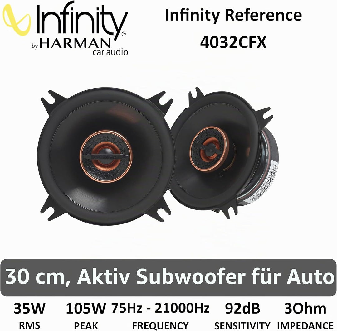 Infinity Reference Series Koaxial-Autolautsprecher, 4 Zoll