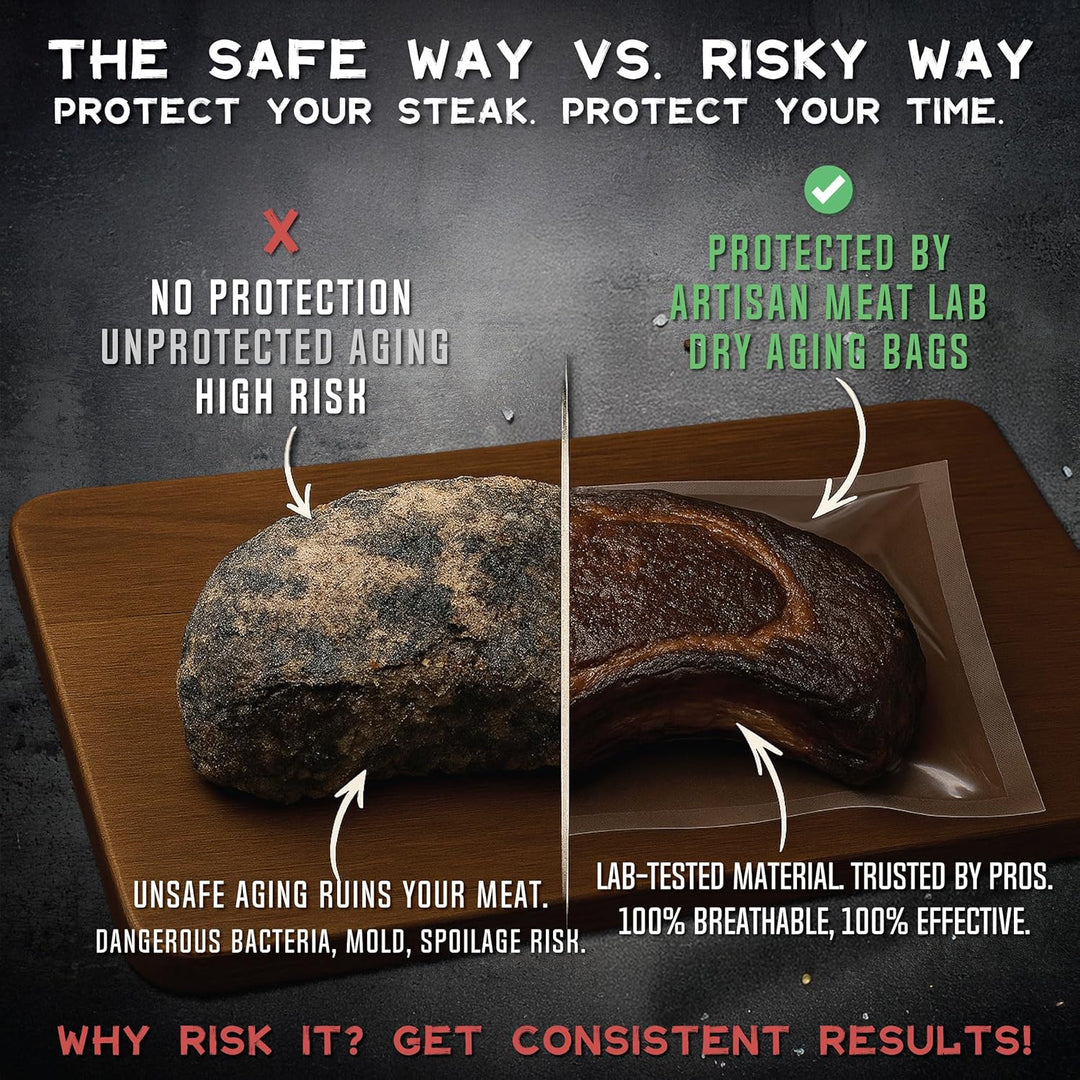 Dry Age Beutel für Rindersteak.Erstellen Sie einfach köstliches DIY-Age-Fleisch.Atmungsaktives Membr
