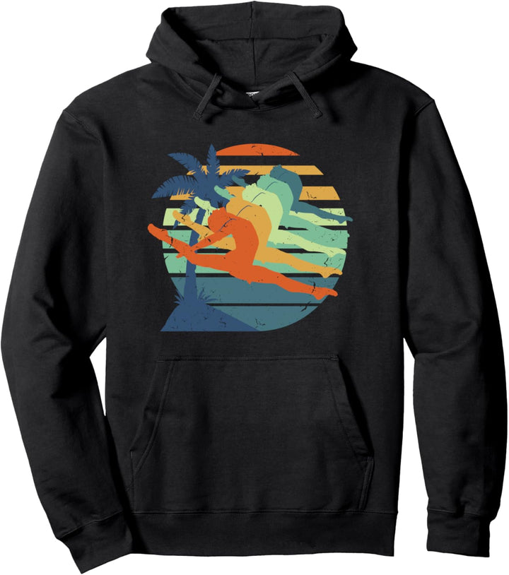 Gymnastik Frauen Mädchen Cool Sport Retro Vintage Turner Pullover Hoodie