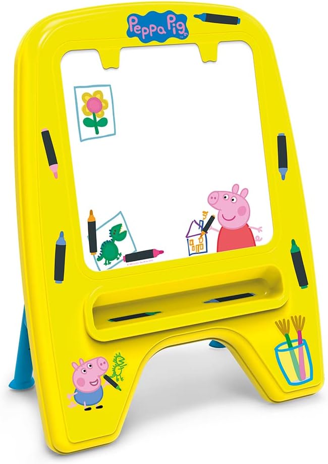 Chicos - Peppa Pig Mein erstes Schreibtafel, geeignet für Buntstifte und Marker, ab 18 Monaten, gelb