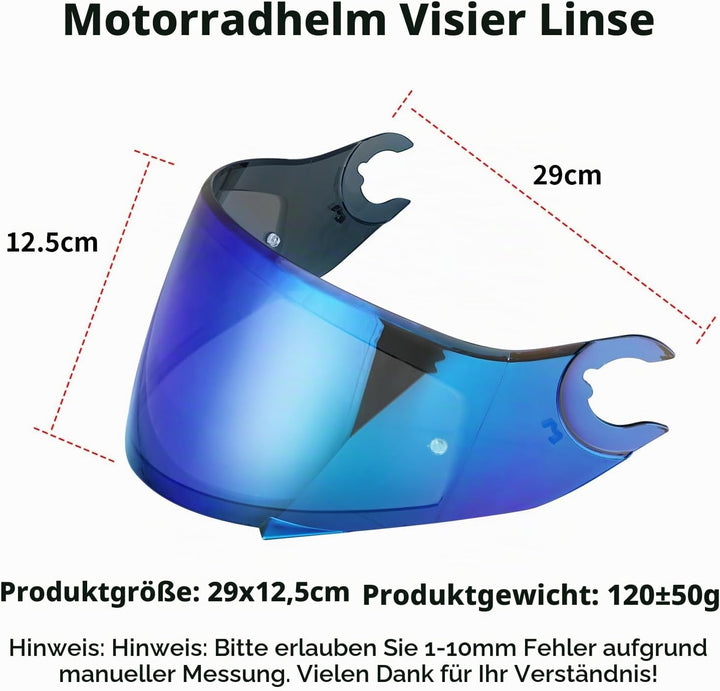 Helmvsier für Shark D Skwal D-Skwal 2 Spartan,Motorradhelm Visier,Motorrad Windschutz Helm Objektiv