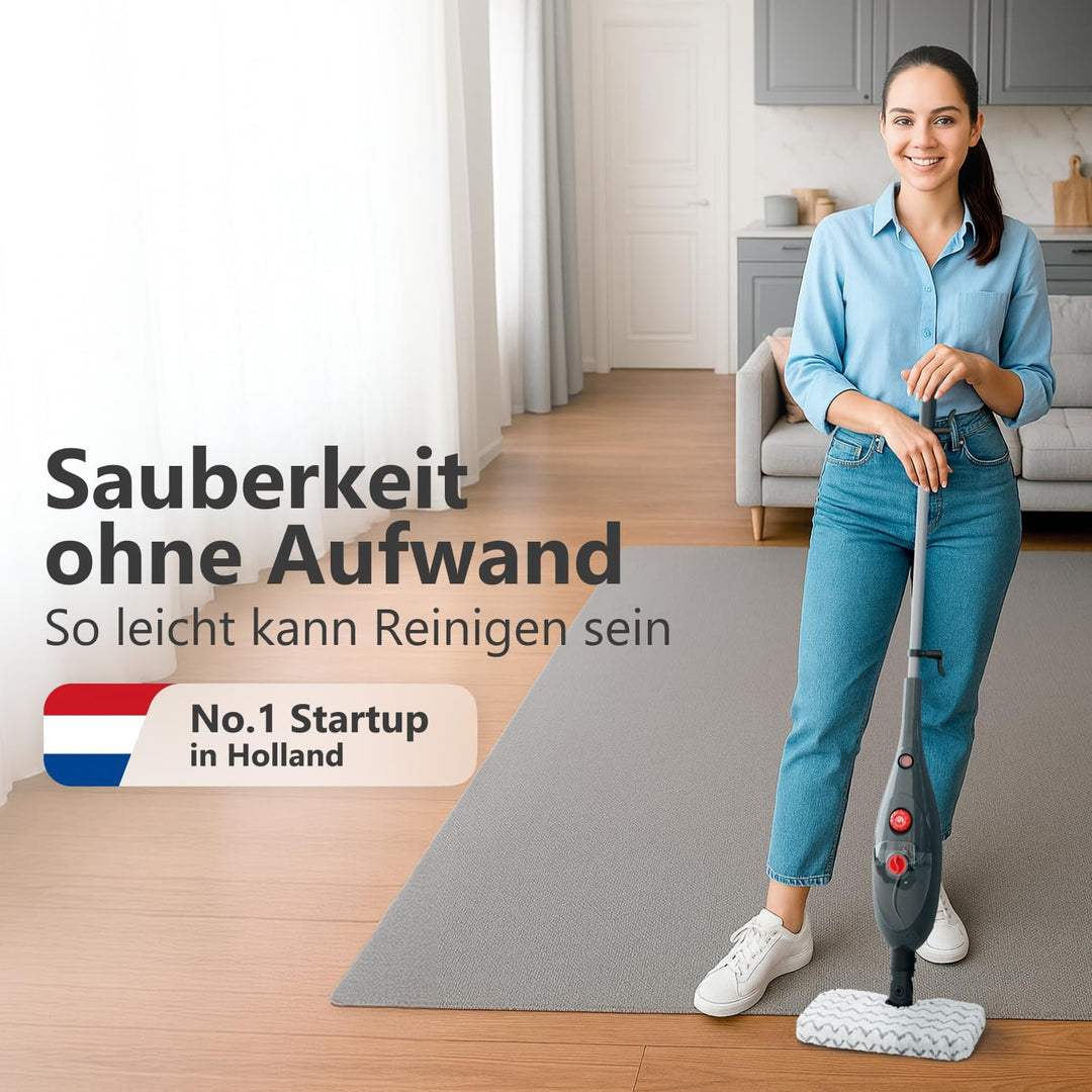 Dampfreiniger Steam-It Max – 7 in 1 – Für Boden & Fenster – Auch als Handdampfreiniger nutzbar – Kab