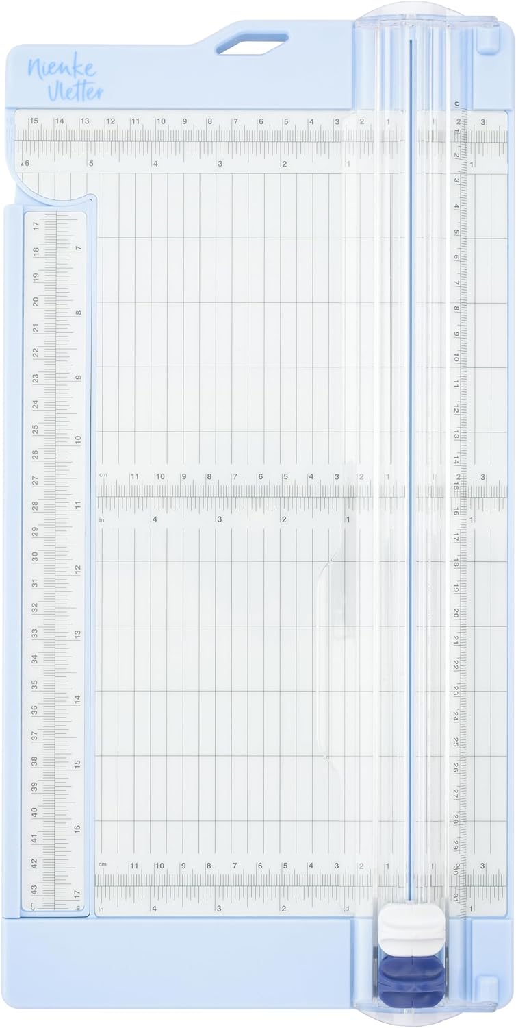 Vaessen Creative Papierschneider mit Falzbrett von 15,2 x 30,5 cm - 2-in-1 Schneidemaschine für Scra
